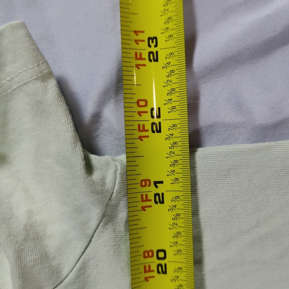 185. VINCE. Garment Dye Crew Neck T-Shirt | Color: Pistachio Green - Picture 2 of 7